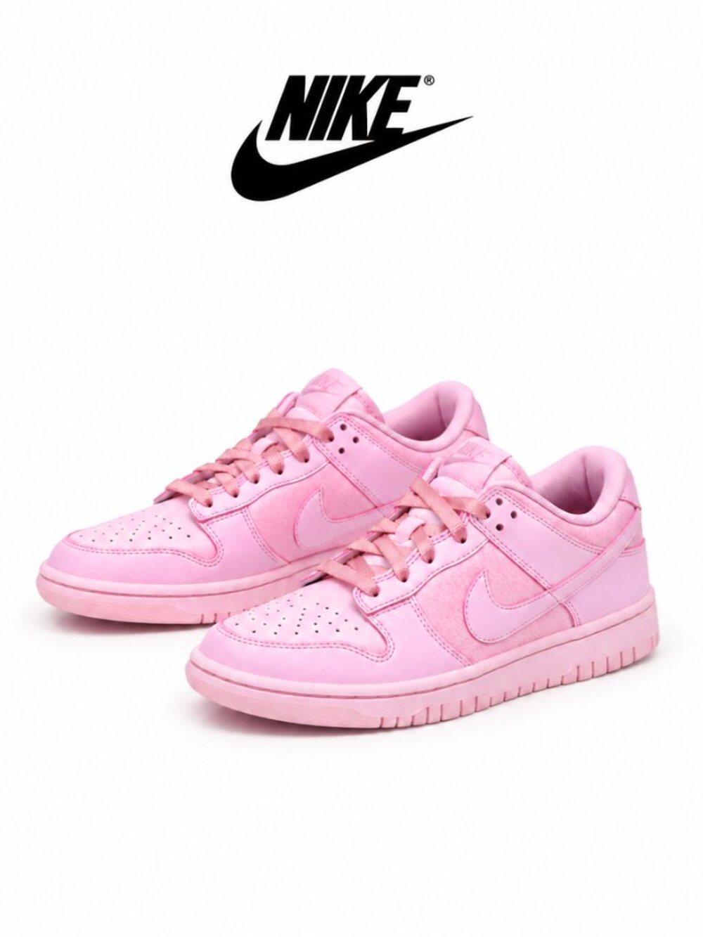 Nike Dunk Low Pink Velvet GS 5.5Y Womens 7 Sneakers 921803-601
